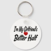 Vriendin grappige citaat zwarte tekst sleutelhanger (Voorkant)