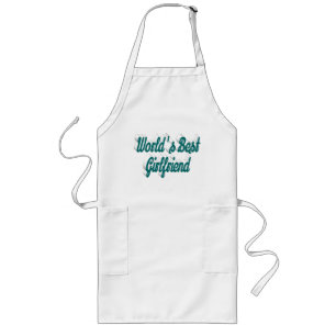 Vriendin groen script lang schort