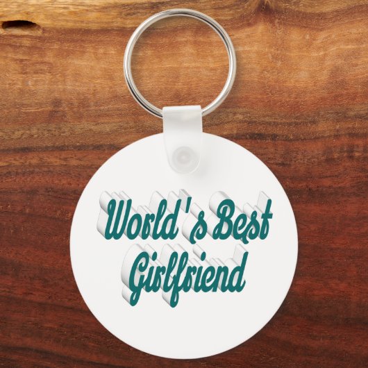 Vriendin groen script sleutelhanger (Voorkant)