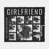 Vriendin | Ik hou van je | Fotocollage Fleece Deken (Voorkant (Horizontaal))