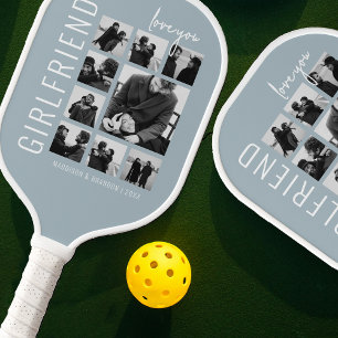 Vriendin Lief Je Foto Collage Pickleball Paddle