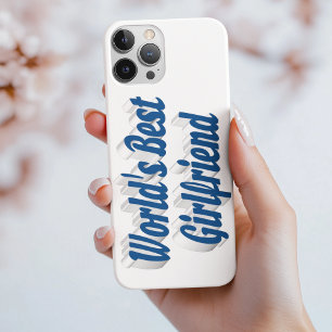 Vriendin met zee blauwe typografie iPhone 13 hoesje