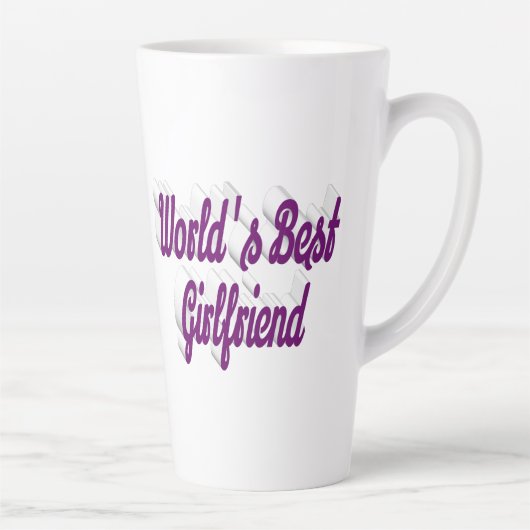 Vriendin paarse script latte mok (Rechts)