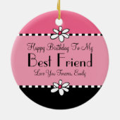 Vriendin Therapie Gepersonaliseerde versiering Keramisch Ornament (Achterkant)