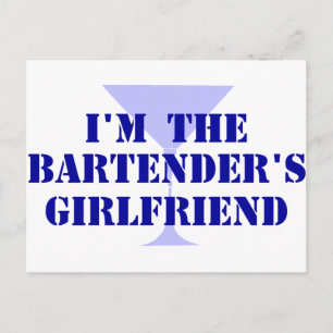 Vriendin van Bartender Briefkaart
