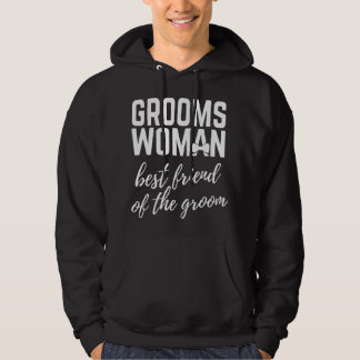 Vriendin van de bruidegom beste vriend van de brui hoodie