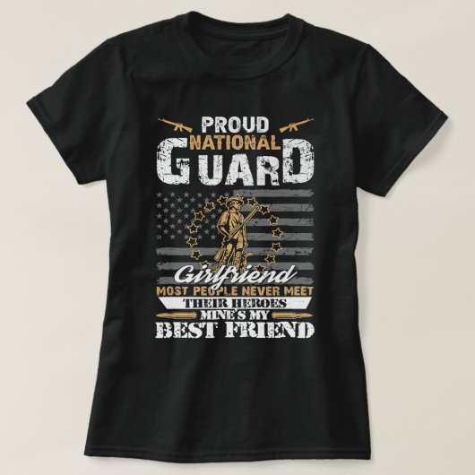 Vriendin van de Nationale Garde van het Proud Lege T-shirt (Design voorkant)