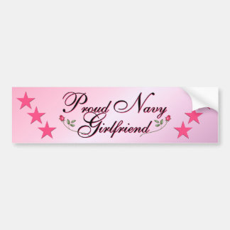 Vriendin van de roze en de roze marine bumpersticker