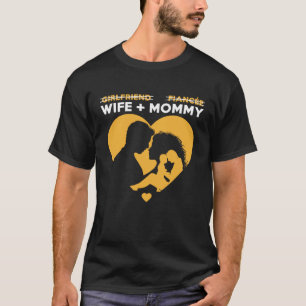 Vriendin verloofde vrouw mama voor verloofd en Mar T-shirt