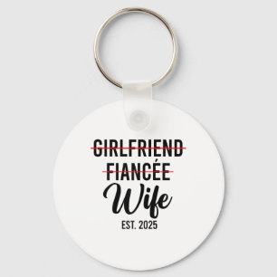 Vriendin Verloofde Vrouw Trouwen Getrouwd Bruidego Sleutelhanger