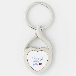Vriendin Vriend Liefde Voor Jou Tot De Maan En Ter Sleutelhanger