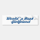 Vriendin zee blauw script bumpersticker (Voorkant)
