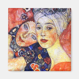 Vriendinnen van Klimt Magnet Art Nouveau Magneet