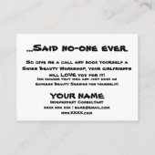 Vriendinnen Visitekaartje (Achterkant)