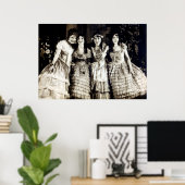 vriendinnen voor glimlachen van 1920 poster (Thuiskantoor)