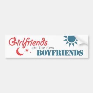 Vriendinnen zijn de nieuwe Boyvrienden Bumpersticker