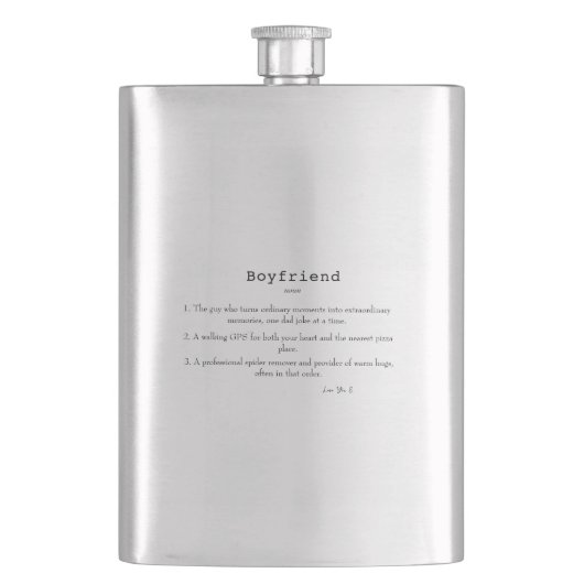 Vriendje Grappige Definitie Flask Flacon (Voorkant)