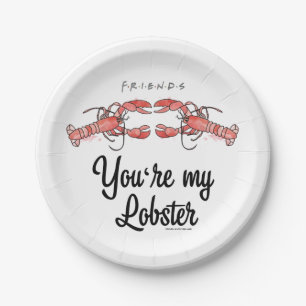 VRIENDS™  Je bent mijn Lobster Waterverf Citaat Papieren Bordje