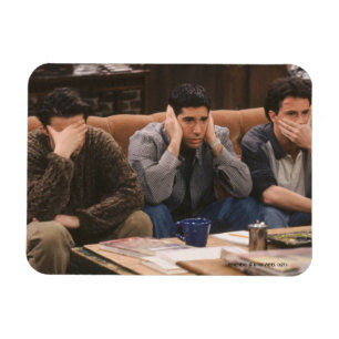 VRIENDS™ Joey, Ross en Chandler op de bank Magneet