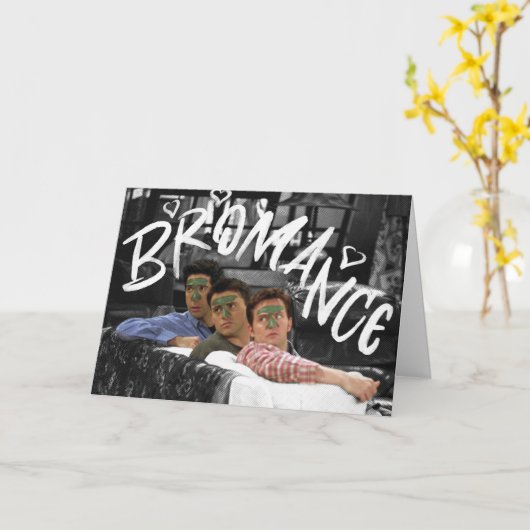VRIENDS™| Ross, Joey en Chandler Bromance Kaart (Gele Bloem)