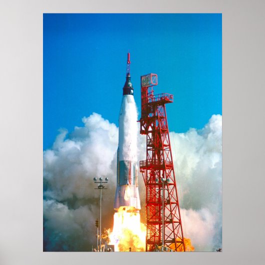 Vriendschap 7 (Mercury Atlas 6) Start Poster (Voorkant)