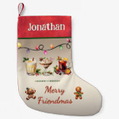 Vriendschap als kerst kleine kerstsok (Voorkant)