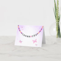 Vriendschap Armband en Vlinders Bedankt