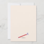 Vriendschap Armband Verjaardagsfeestuitnodigingen Kaart (Achterkant)