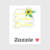 Vriendschap Beste-Vriend Schattige Zonnebloem Best Sticker (Vel)