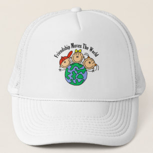 Vriendschap Beweegt de Wereld T-shirts en Cadeaus Trucker Pet
