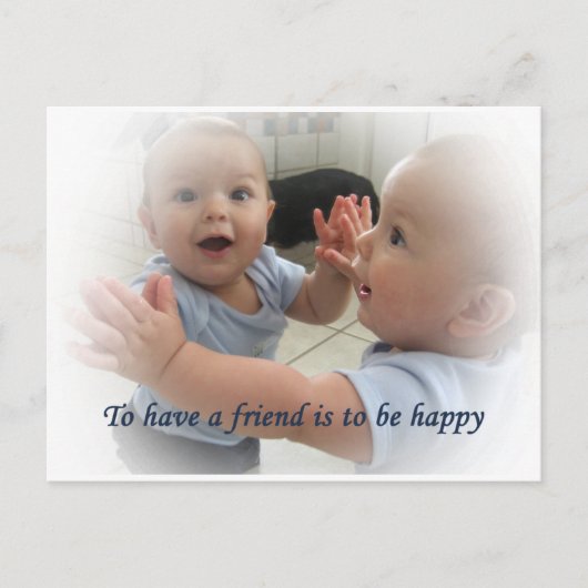 vriendschap briefkaart (Voorkant)