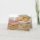 Vriendschap Chocolade Chip Cookies met strik Kaart (Voorkant)