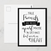 Vriendschap citeert True Friends. Briefkaart (Voorkant / Achterkant)
