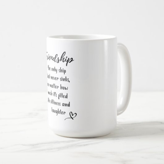 Vriendschap Dag Geschenk Offerte Mok (Voorkant rechts)