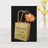Vriendschap Daisy in de Zak van het Document Kaart (Gele Bloem)