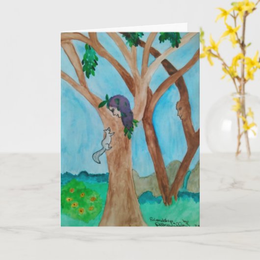 vriendschap… door peacewillow kaart (Gele Bloem)