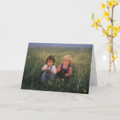 Vriendschap en Bloemen Kaart (Gele Bloem)