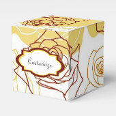 Vriendschap en Gele rozen met handtas Bedankdoosjes (Voorkant Zijde)