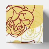 Vriendschap en Gele rozen met handtas Bedankdoosjes (Bovenkant)