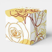 Vriendschap en Gele rozen met handtas Bedankdoosjes (Achterkant)