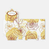 Vriendschap en Joy Yellow Roses Tent Favor Box Bedankdoosjes (Uitgevouwen)