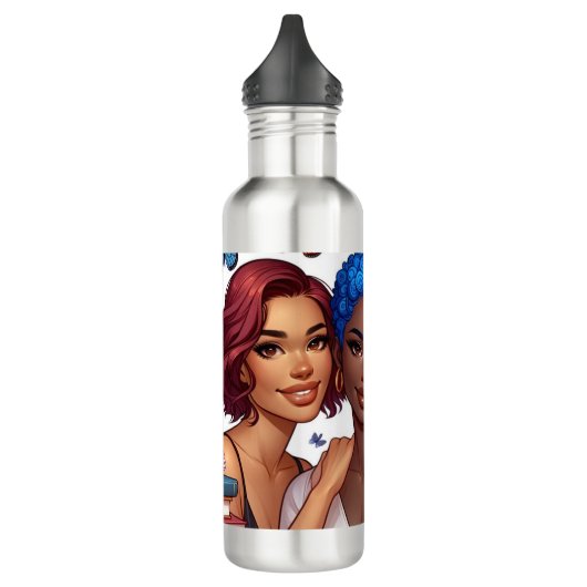 Vriendschap en woorden waterfles (Links)