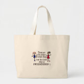 vriendschap grote tote bag (Voorkant)