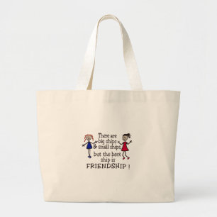 vriendschap grote tote bag