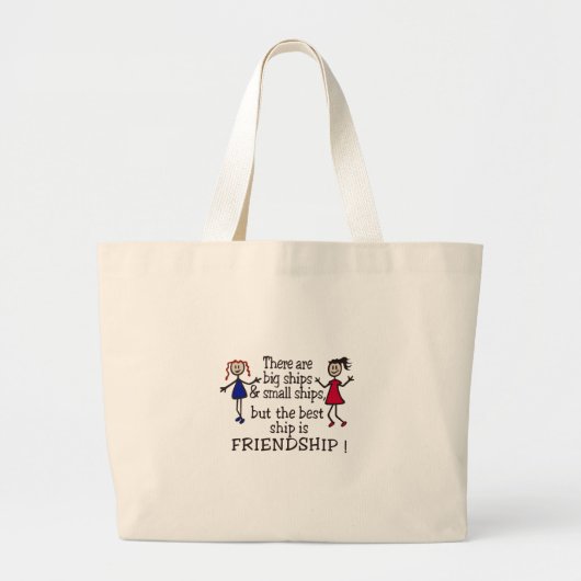 vriendschap grote tote bag (Voorkant)