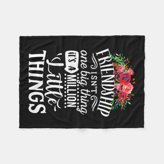 vriendschap het is een miljoen weinig fleece deken (Voorkant (Horizontaal))