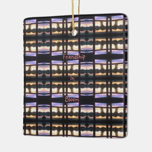 vriendschap in Bloom Keramisch Ornament (Links)