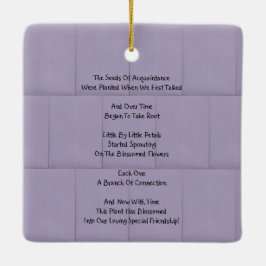 vriendschap in Bloom Keramisch Ornament