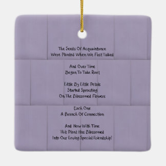 vriendschap in Bloom Keramisch Ornament