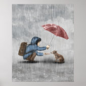 Vriendschap in een hapje poster (Voorkant)